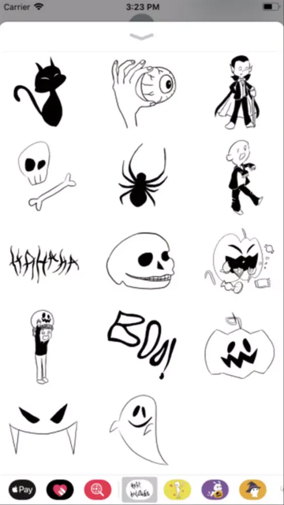 Tangkapan skrin Happy halloween! stickers