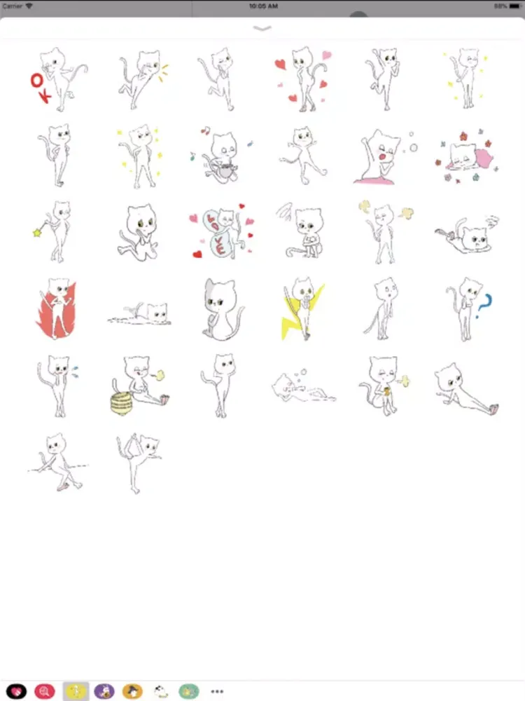 lovely cat : stickers iPad  Screenshots