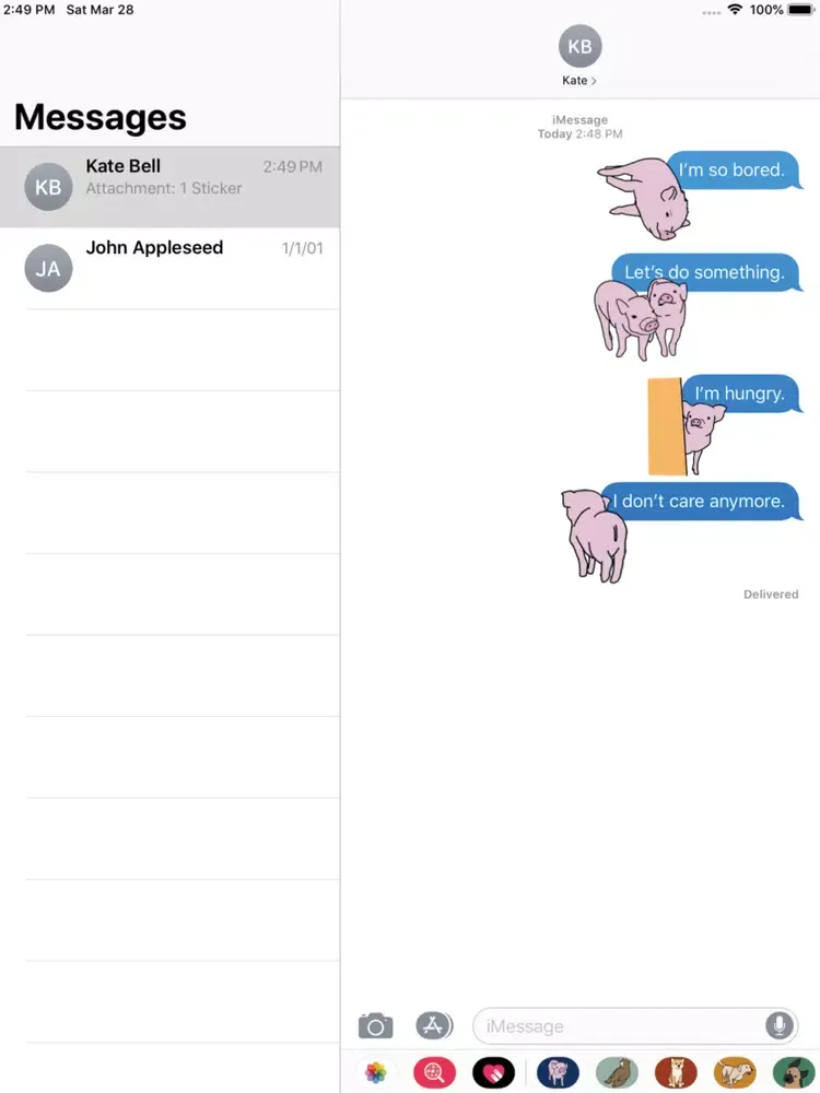 Piglet : Stickers iPad  스크린샷