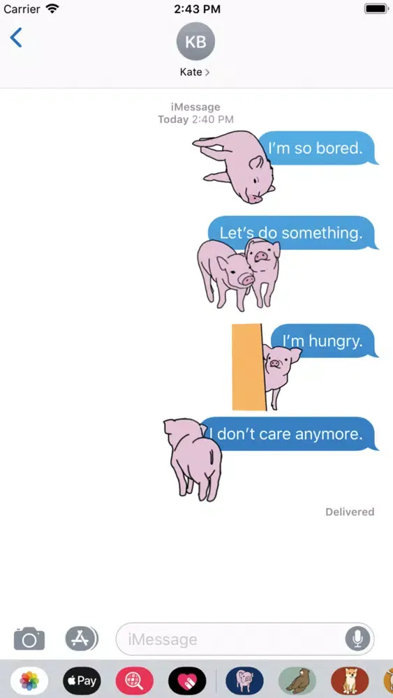 Piglet : Stickers 스크린샷