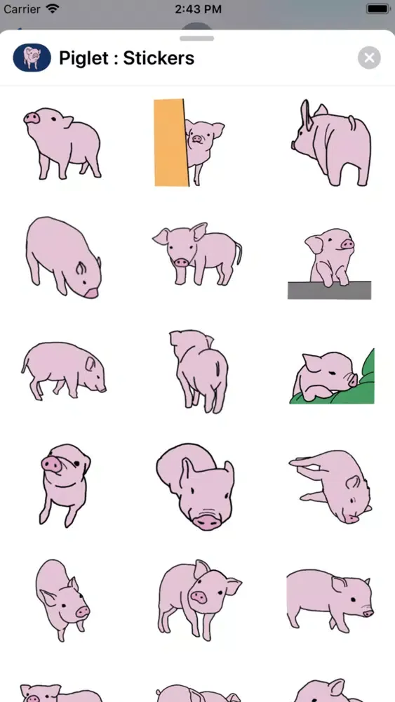 Piglet : Stickers 스크린샷