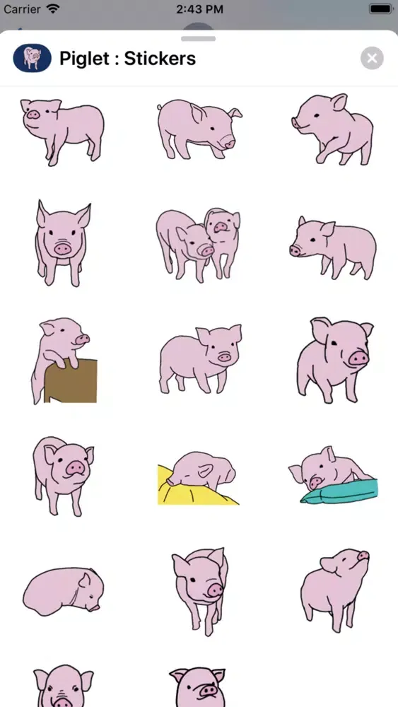 Piglet : Stickers 스크린샷