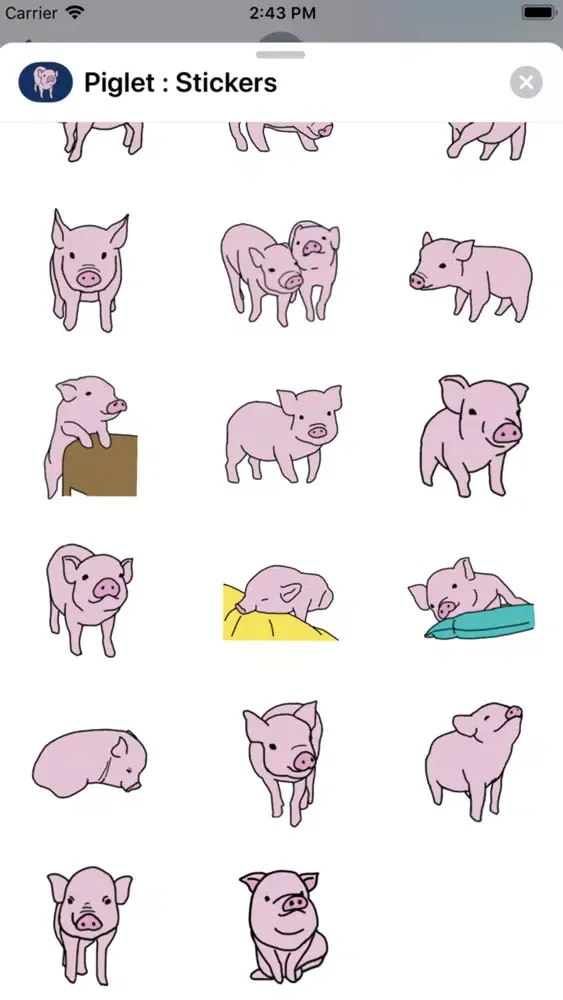 Piglet : Stickers 스크린샷