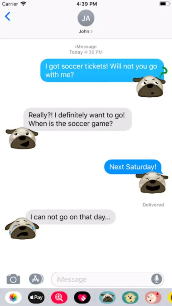Pug Emoji Stickers ! Screenshots