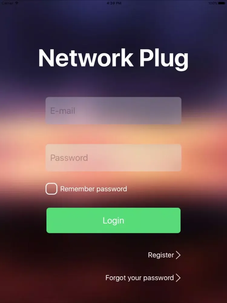Ảnh chụp màn hình của Network Plug² iPad 