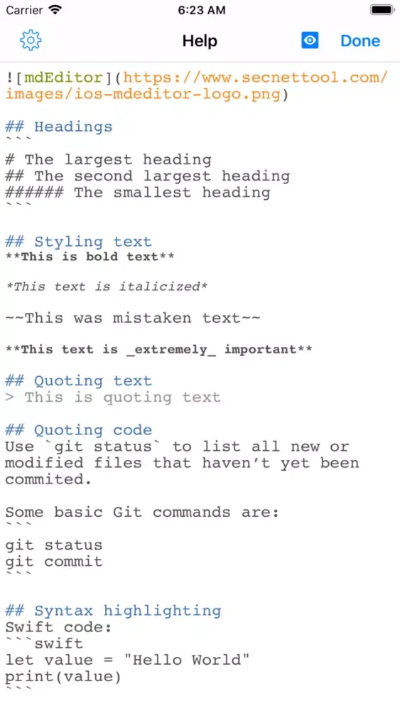 mdEditor - Markdown Editor应用截图
