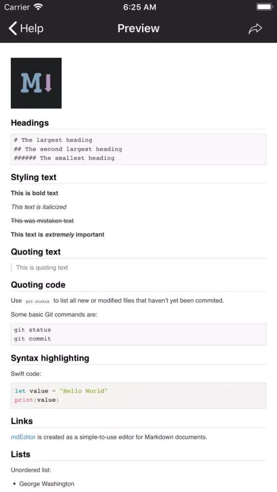 mdEditor - Markdown Editor应用截图