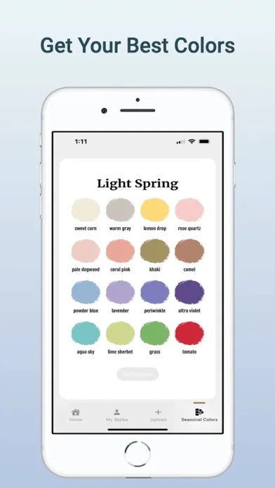 Tangkapan skrin My Color Palette: AI Stylist