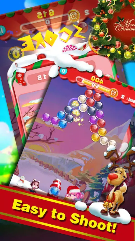Bubble Shooter Christmas Edition Ekran Görüntüleri