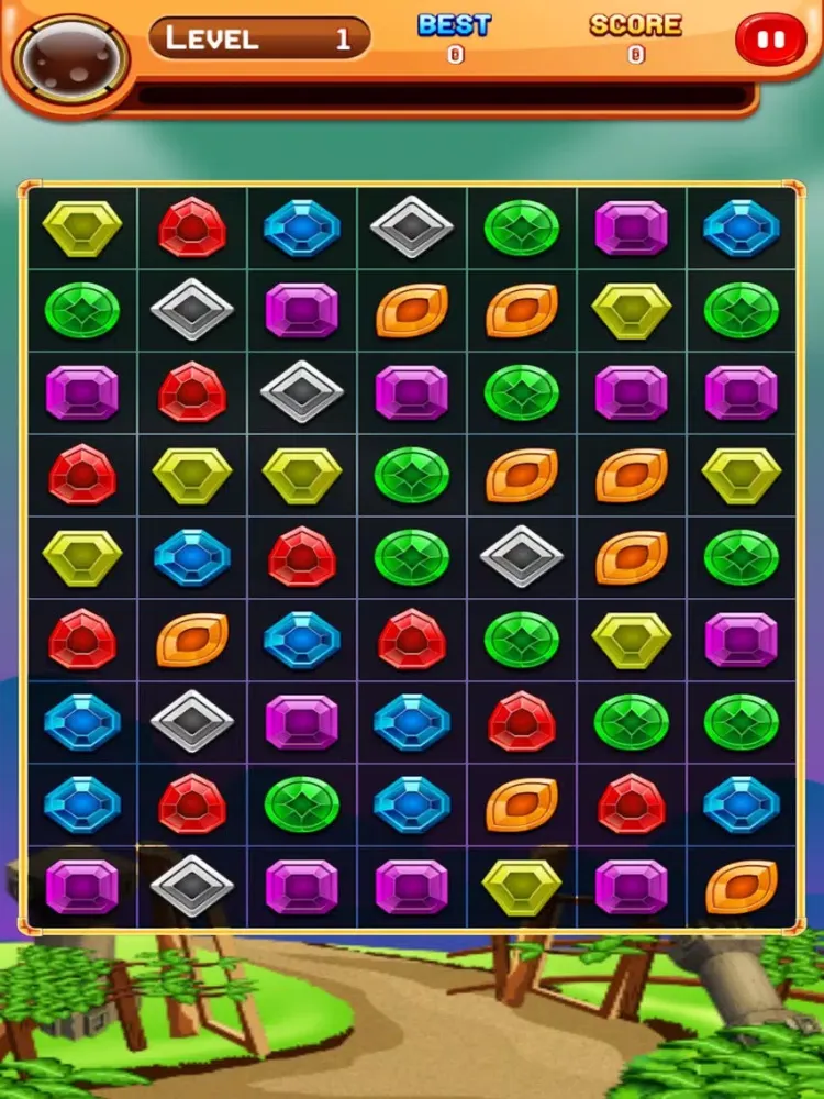 Jewels Match Crush Pop：A classic jewel match 3 time killer casual game iPad  स्क्रीनशॉट