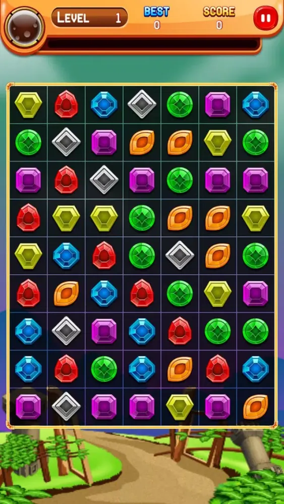 Jewels Match Crush Pop：A classic jewel match 3 time killer casual game स्क्रीनशॉट