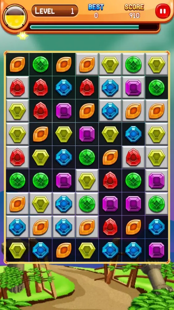 Jewels Match Crush Pop：A classic jewel match 3 time killer casual game स्क्रीनशॉट