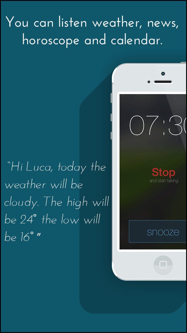 Screenshot di Talking Weather alarm clock