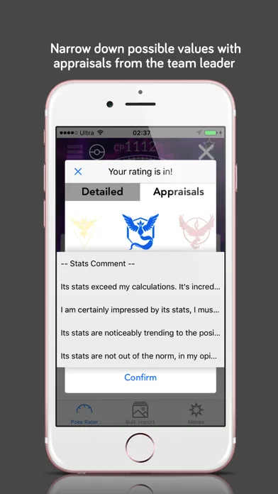 Poke Rater, IV from screenshot Screenshots