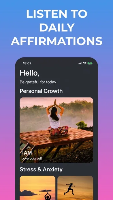 Capturas de tela do Affirmations Journal by Yulu