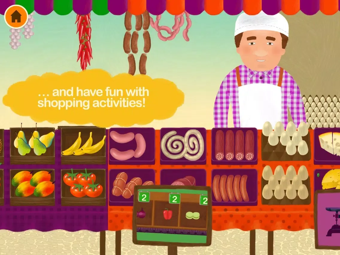 Cittadino Market! Math learning and shopping game for children iPad 应用截图