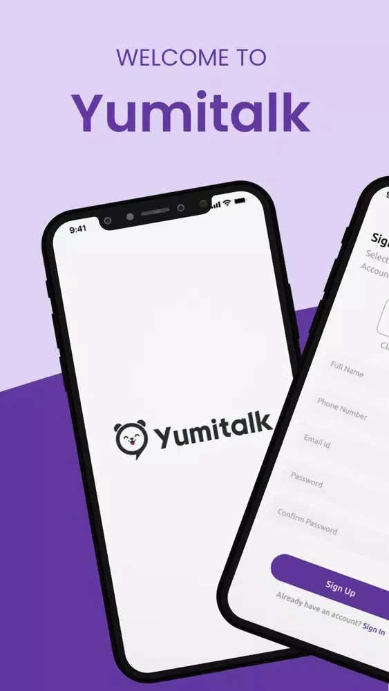 Capturas de tela do YumiTalk