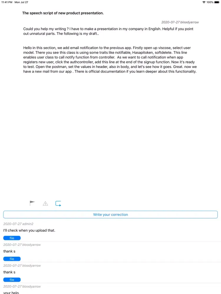 iDraft -mobile iPad  Screenshots