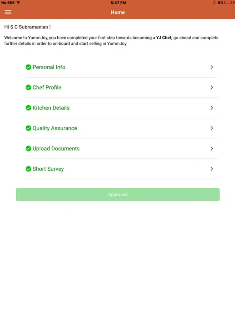 YummJoy Chef (Partner App) iPad  Ekran Görüntüleri