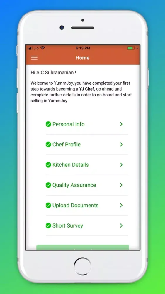 YummJoy Chef (Partner App) Ekran Görüntüleri