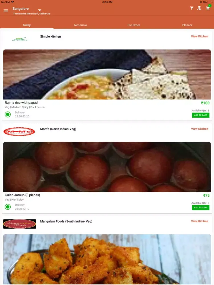 YummJoy Food Order & Delivery iPad  Ekran Görüntüleri