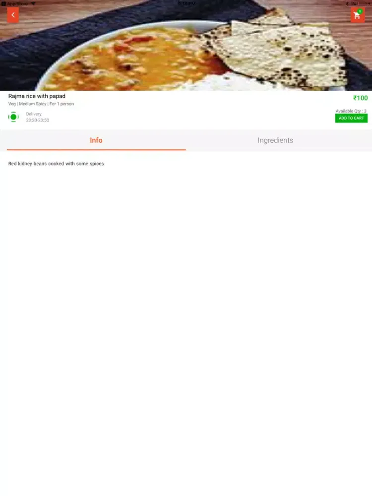YummJoy Food Order & Delivery iPad  Ekran Görüntüleri