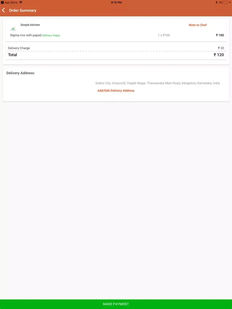YummJoy Food Order & Delivery iPad  Ekran Görüntüleri
