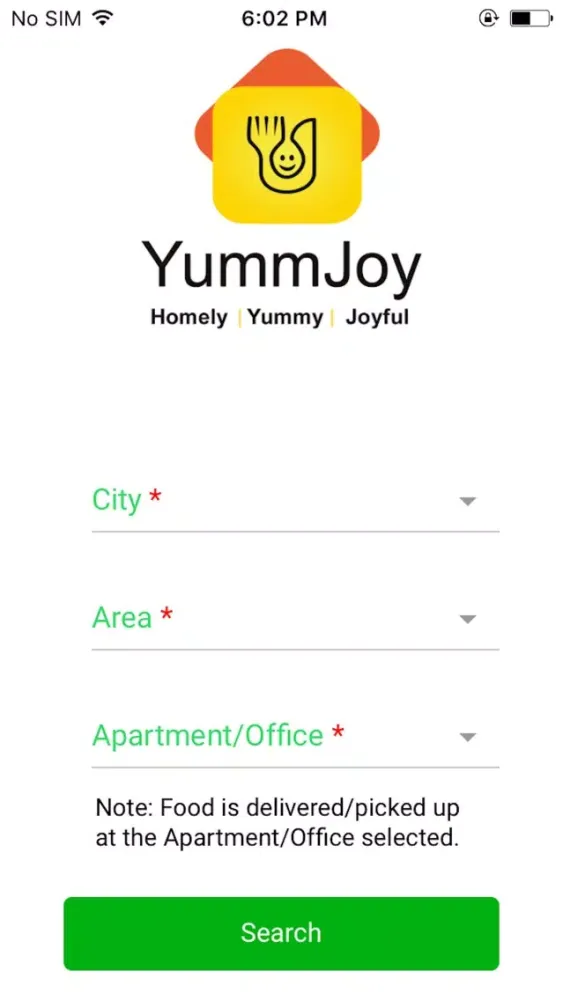 YummJoy Food Order & Delivery Ekran Görüntüleri