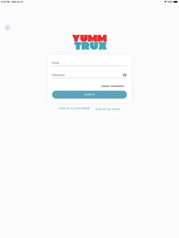 Tangkapan skrin Yumm Trux iPad 