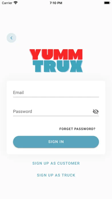 Tangkapan skrin Yumm Trux