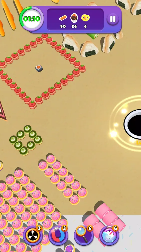 ภาพหน้าจอของ Yummy Hole Puzzle