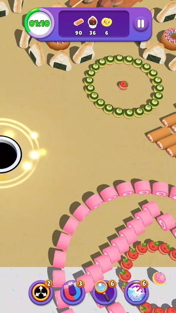 ภาพหน้าจอของ Yummy Hole Puzzle