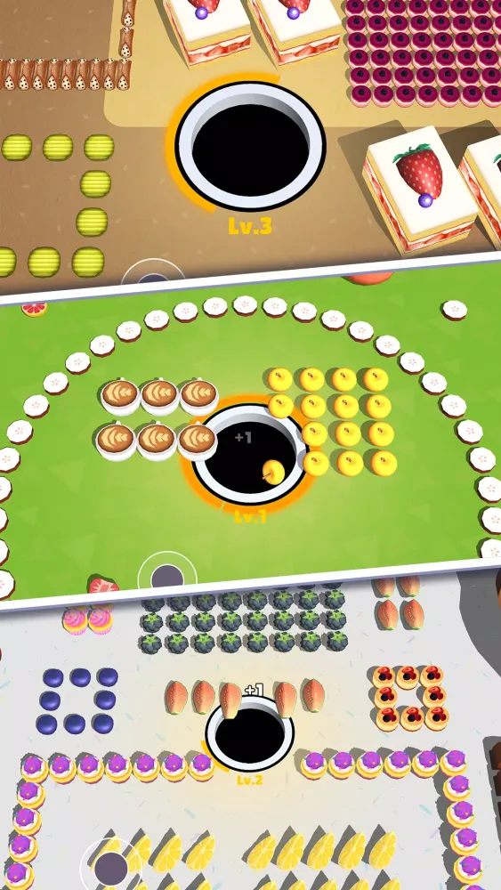 ภาพหน้าจอของ Yummy Hole Puzzle