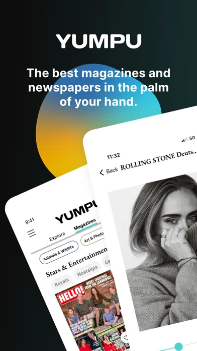 Capturas de pantalla de YUMPU Magazines and Newspapers
