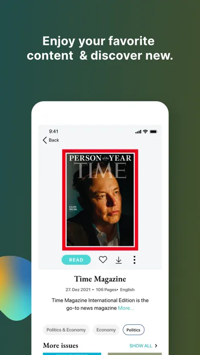 Capturas de pantalla de YUMPU Magazines and Newspapers
