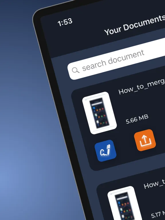 Zrzuty ekranu Scanify - Pdf Scanner & Editor iPad 