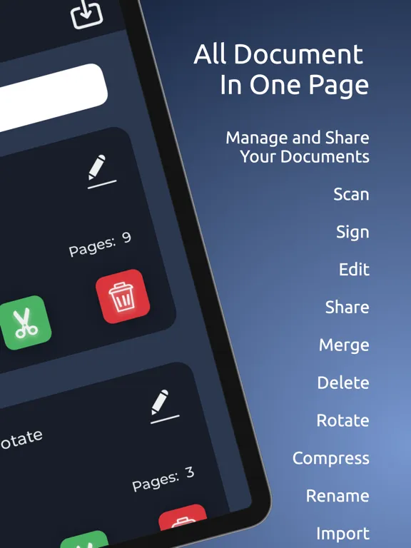 Zrzuty ekranu Scanify - Pdf Scanner & Editor iPad 