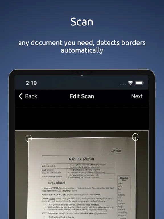 Zrzuty ekranu Scanify - Pdf Scanner & Editor iPad 
