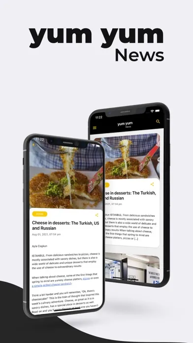 Zrzuty ekranu Yum Yum News