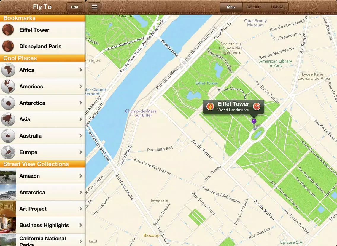 WhatsGoLa Camera Free - explore 2000+ POI on earth using Streetview and Panoramio iPad  スクリーンショット