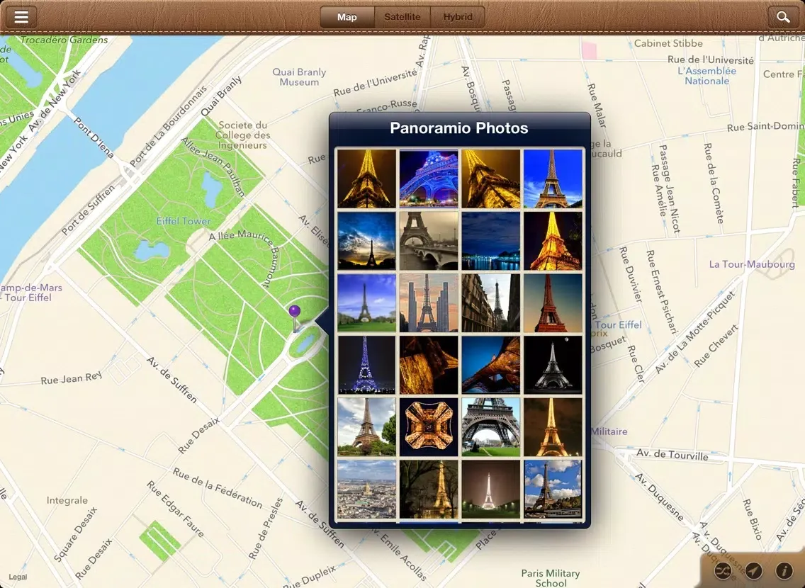 WhatsGoLa Camera Free - explore 2000+ POI on earth using Streetview and Panoramio iPad  スクリーンショット