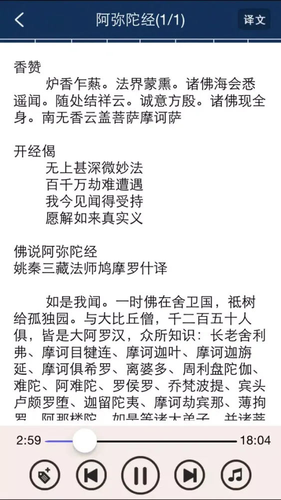 阿弥陀经【有声】佛教经典 Screenshots