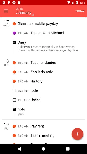 Capturas de pantalla de Haroo – Calendar Reminder, Tas