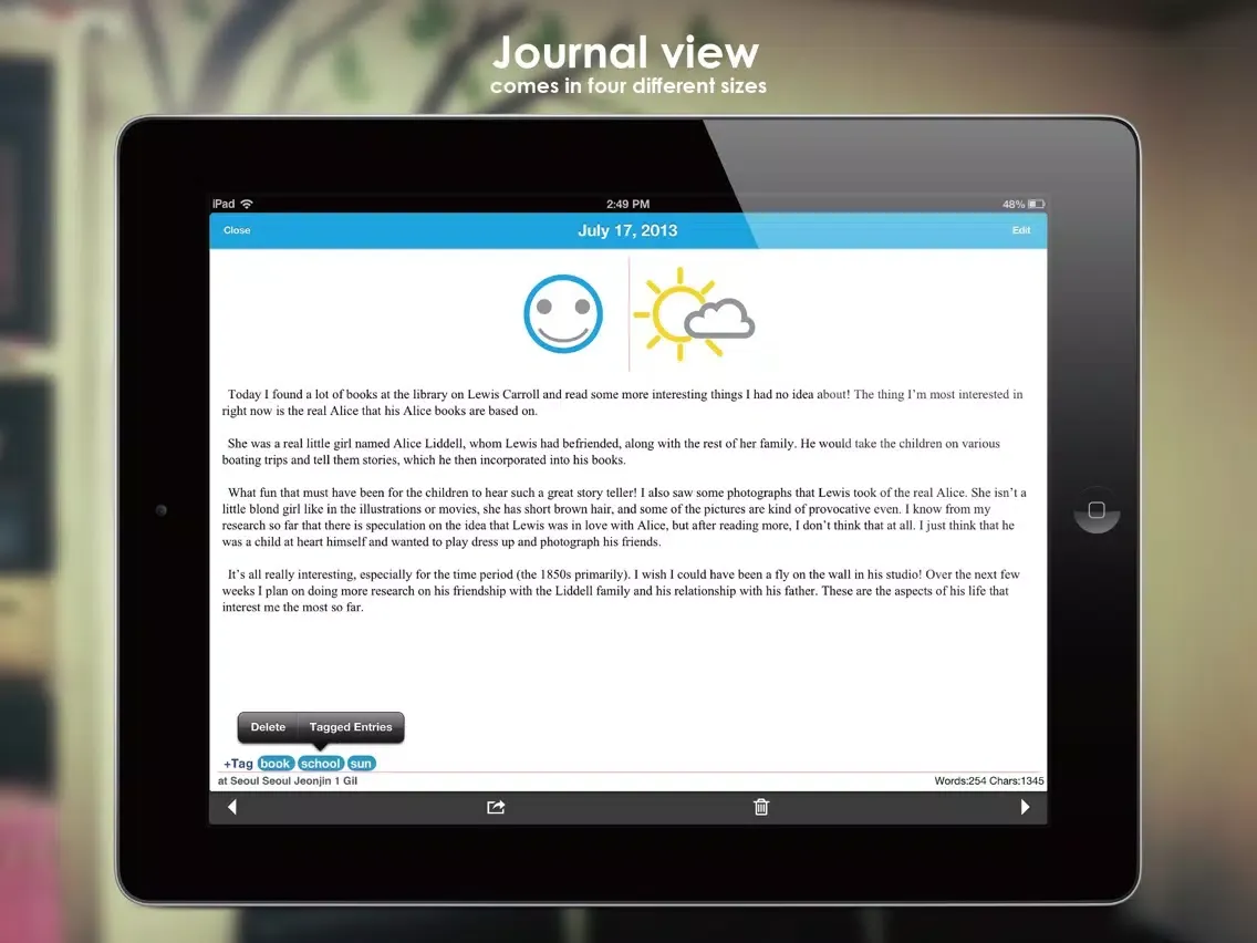 Ảnh chụp màn hình của Those Days(+Journal/Calendar/Reminder/Photo) iPad 