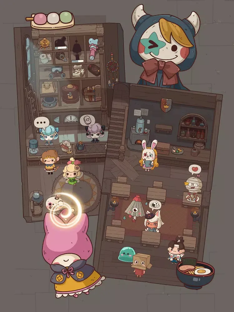 Capturas de tela do Cute Monster shop iPad 