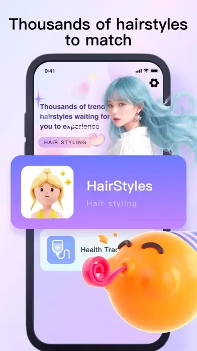 Tangkapan skrin Hairstyle hair color Try on