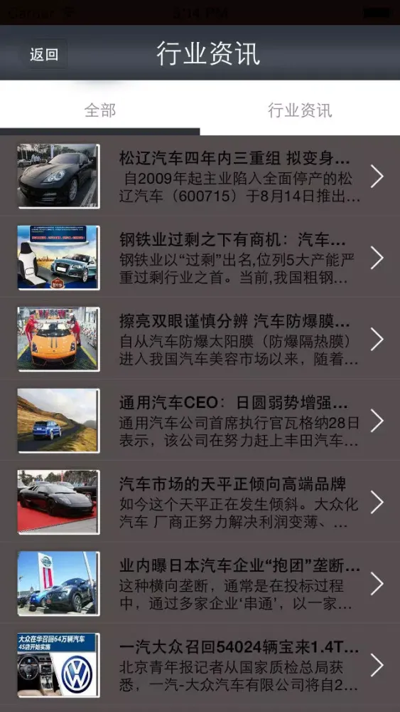 汽车产业网 Screenshots