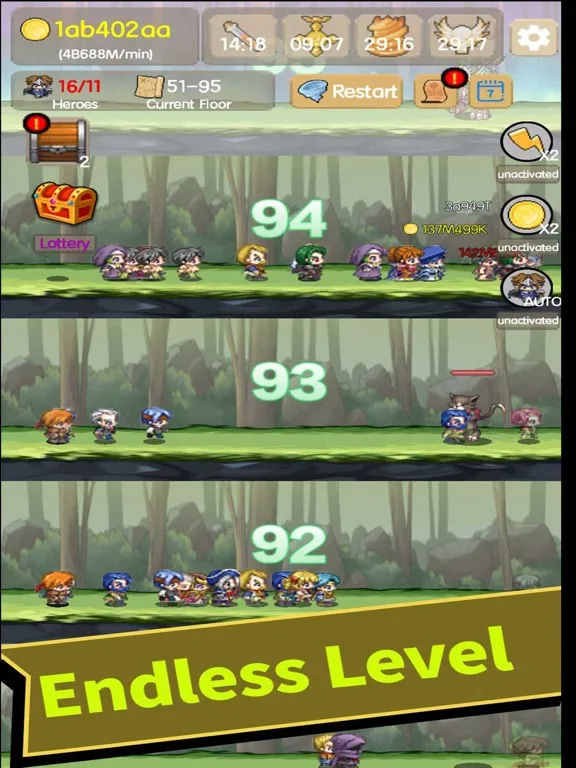 Скриншоты Idle Tower:Endless Heroes iPad 