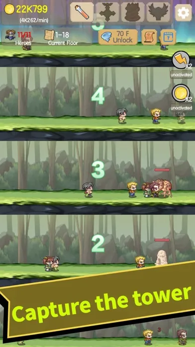 Скриншоты Idle Tower:Endless Heroes