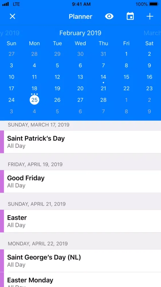 Capturas de pantalla de Canada Calendar 2020